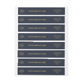 Custom Minimalist Navy Blue Business Logo Branded (Vel)