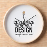 Custom Minimalist Personalized Company Branded<br><div class="desc">Make every minute count with this Minimalist Personalized Company Branded Large Clock, designed to showcase your business logo or custom text in a clean, contemporary style. Perfect for offices, conference rooms, reception areas, or as a corporate gift, this wall clock blends function with subtle brand presence. The oversized design offers...</div>