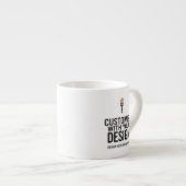 Custom Minimalist Personalized Company Branded Espresso Kop (Voorkant rechts)