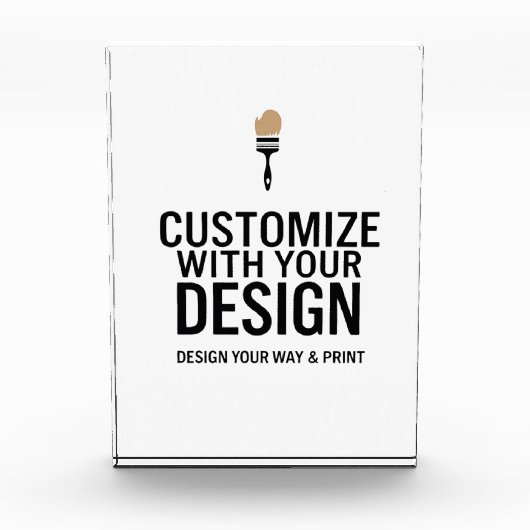 Custom Minimalist Personalized Company Branded  Fotoblokken (Voorkant)