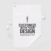 Custom Minimalist Personalized Company Branded  Golfhanddoek (Insitu)
