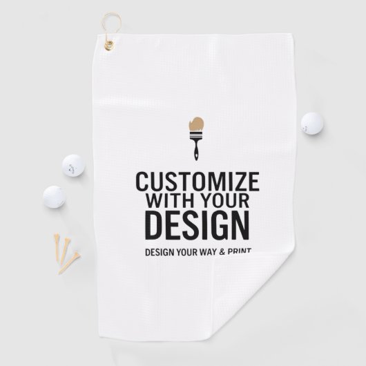 Custom Minimalist Personalized Company Branded Golfhanddoek (Insitu)