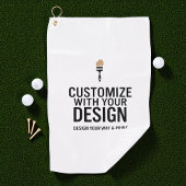 Custom Minimalist Personalized Company Branded Golfhanddoek