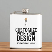 Custom Minimalist Personalized Company Branded Heupfles