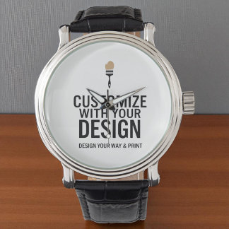 Custom Minimalist Personalized Company Branded  Horloge