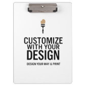 Custom Minimalist Personalized Company Branded  Klembord (Voorkant)