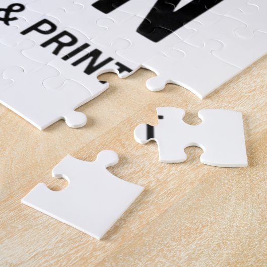 Custom Minimalist Personalized Company Branded  Legpuzzel (Zijkant)