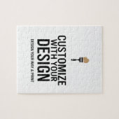 Custom Minimalist Personalized Company Branded Legpuzzel (Horizontaal)