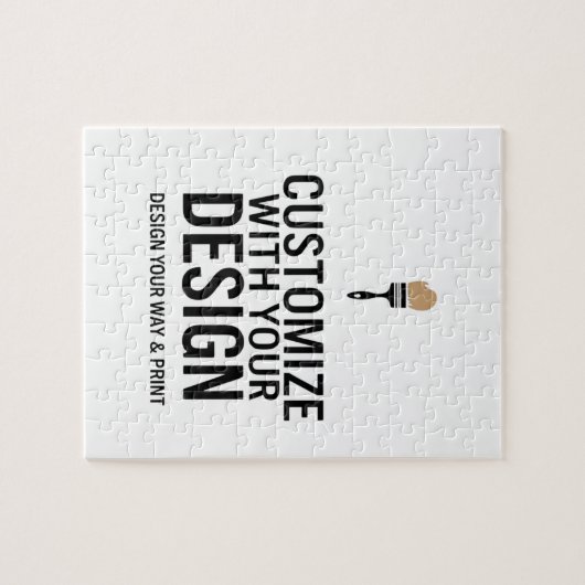 Custom Minimalist Personalized Company Branded Legpuzzel (Horizontaal)