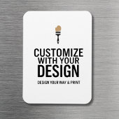 Custom Minimalist Personalized Company Branded  Magneet