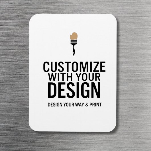 Custom Minimalist Personalized Company Branded  Magneet