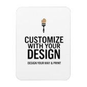 Custom Minimalist Personalized Company Branded  Magneet (Verticaal)