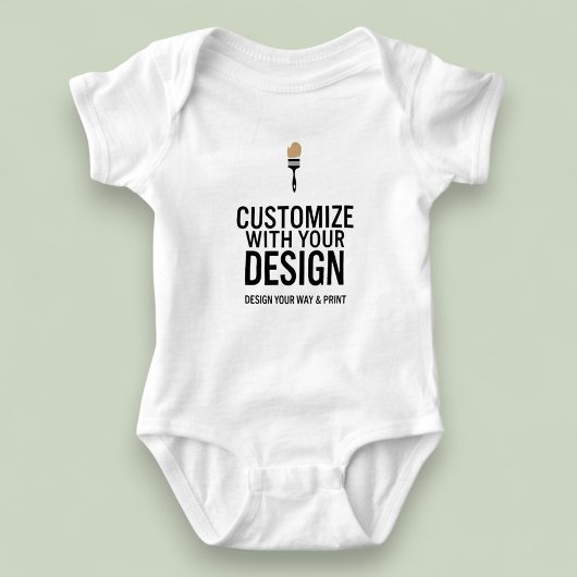 Custom Minimalist Personalized Company Branded  Romper