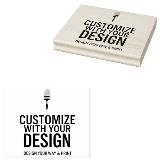 Custom Minimalist Personalized Company Branded  Rubberstempel (Gestempeld)