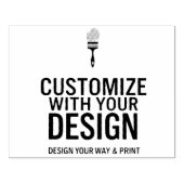 Custom Minimalist Personalized Company Branded  Rubberstempel (Afrduk)