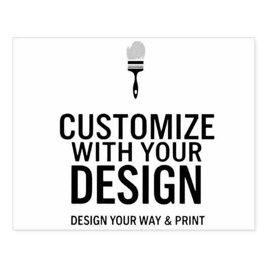 Custom Minimalist Personalized Company Branded  Rubberstempel (Afrduk)