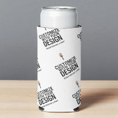Custom Minimalist Personalized Company Branded  Seltzer Blikjeskoeler