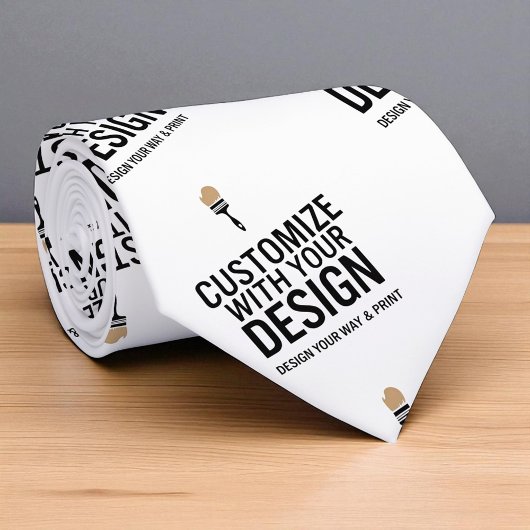 Custom Minimalist Personalized Company Branded  Stropdas