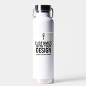 Custom Minimalist Personalized Company Branded  Waterfles (Voorkant)