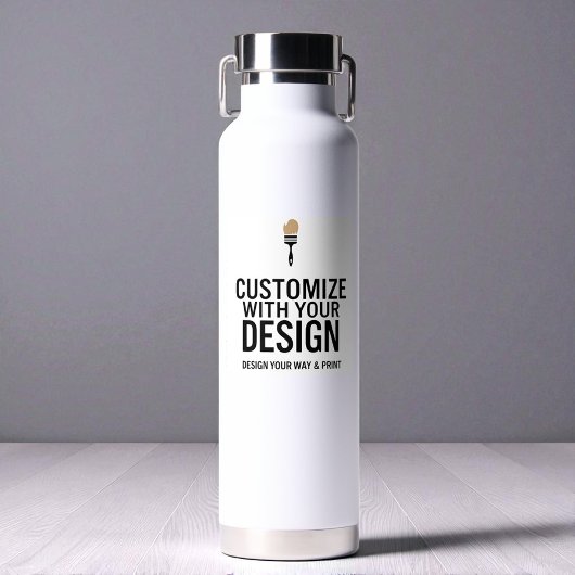 Custom Minimalist Personalized Company Branded  Waterfles
