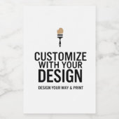 Custom Minimalist Personalized Company Branded Wijn Etiket (Enkel label)