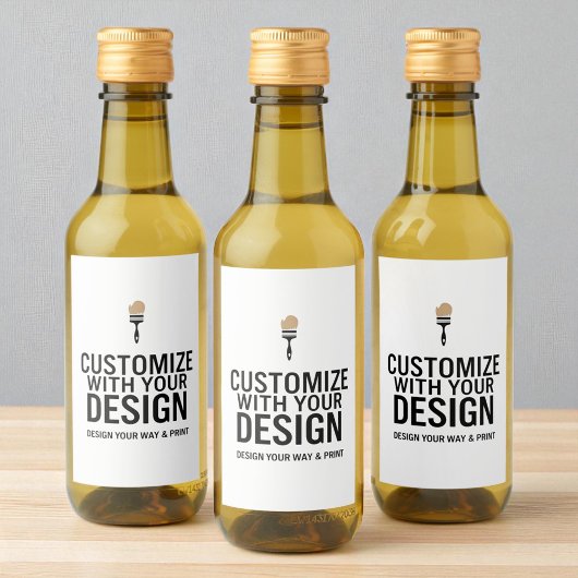 Custom Minimalist Personalized Company Branded Wijn Etiket