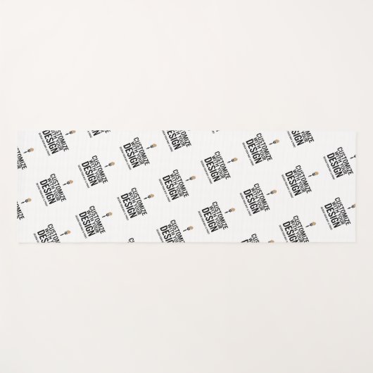 Custom Minimalist Personalized Company Branded Yogamat (Voorkant (horizontaal))