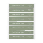 Custom Minimalist Trendy Sage Green Business (Vel)