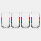 Custom Minimalistische Sjabloon Business Logo Set  Blikvorm Glas (Rechts)