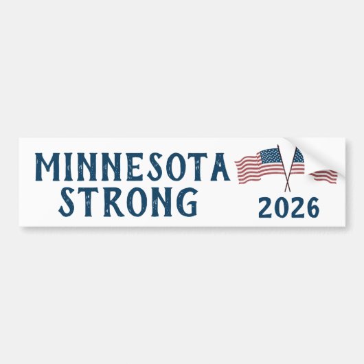 Custom Minnesota Resistance Bumpersticker (Voorkant)