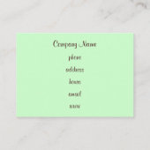 Custom Mint Chocolade Cupcake Visitekaartjes (Achterkant)