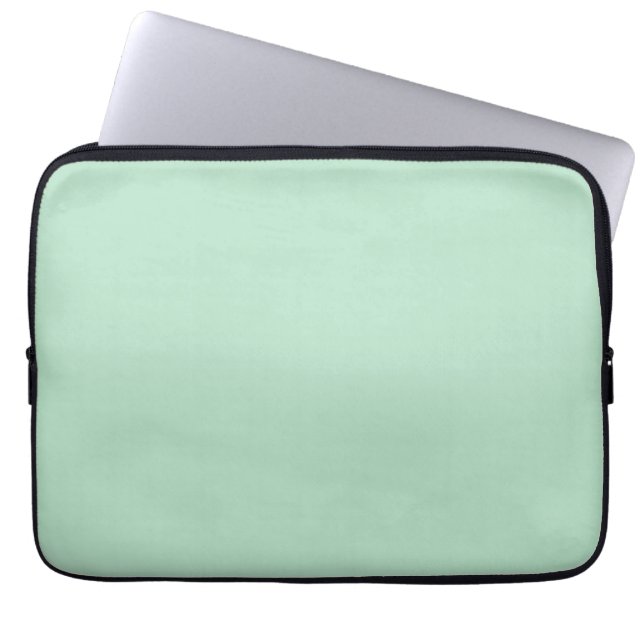 Custom Mint Green Laptop Sleeve (Voorkant)