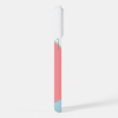Custom Mint Groen Licht Blauw Blush Roze Blok Art iPhone Hoesje (Rechterkant)