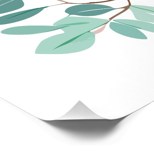 Custom Mint Labrador Retriever Silhouette Poster (Hoek)