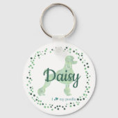 Custom mint poodle keychain Photo Personalized (Voorkant)