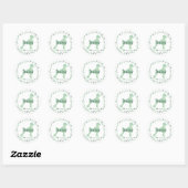 Custom mint poodle sticker - Personalized Gift  (Vel)