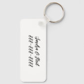 Custom Miss Nice Christmas Sleutelhanger, geperson Sleutelhanger (Achterkant)