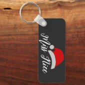 Custom Miss Nice Christmas Sleutelhanger, geperson Sleutelhanger (Voorkant)