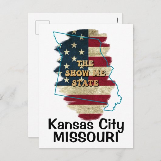 Custom Missouri State Holiday Briefkaart (Voorkant / Achterkant)