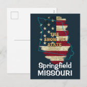 Custom Missouri State Holiday Briefkaart (Voorkant / Achterkant)