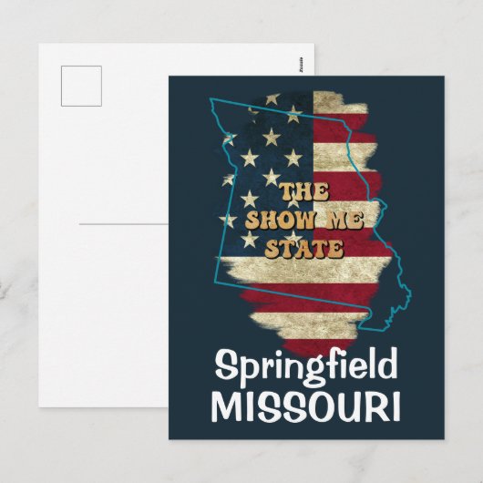 Custom Missouri State Holiday Briefkaart (Voorkant / Achterkant)