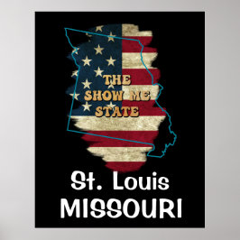 Custom Missouri State Poster