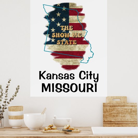 Custom Missouri State Poster (Keuken)