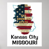 Custom Missouri State Poster (Voorkant)