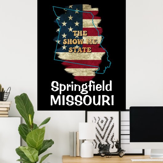 Custom Missouri State Poster (Thuiskantoor)