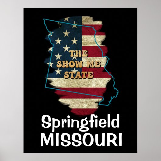 Custom Missouri State Poster (Voorkant)