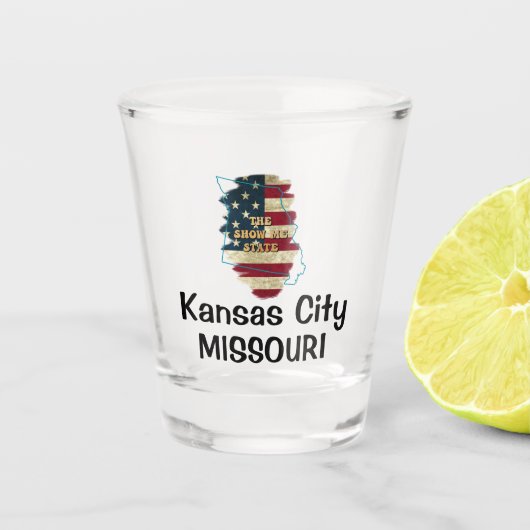 Custom Missouri State Shot Glass Shot Glas (Voorkant)