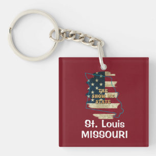 Custom Missouri State Sleutelhanger
