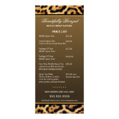 CUSTOM Mobiele Spray Tanning prijslijst Reclamekaart (Voorkant)