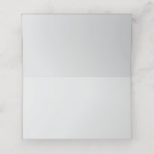 Custom Modern 25th Wedding Jubileum Party Plaatskaartje (Binnenkant ongevouwen)